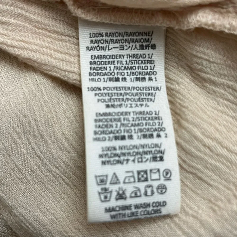 Free People soft peach long sleeves Dress